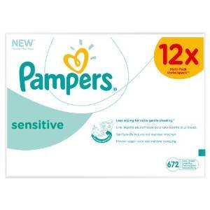 Preisvergleich Produktbild Pampers Sensitive Baby Wipes Refill 12 x 56 per pack