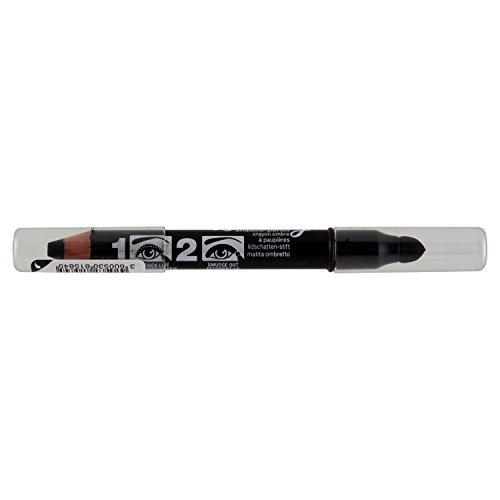 Maybelline New York Lidschatten-Stift Master Smoky Smoky Black / Eyeshadow Pencil Schwarz für Smokey Eyes, mit integriertem Smudger, 1 x 1,8 g - 9
