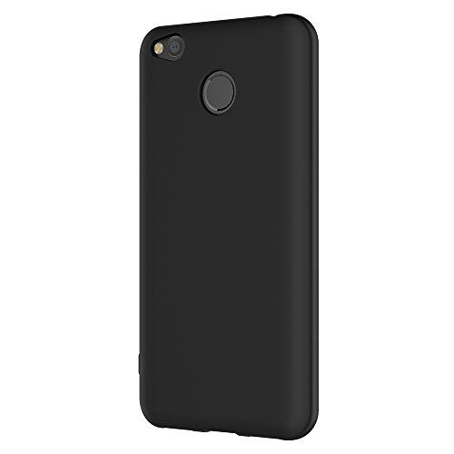 Funda Xiaomi Redmi 4X  AICEK Negro Silicona Fundas para Redmi 4X Carcasa Xiaomi Redmi 4X Negro Silicona Funda Case