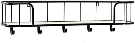 indhouse – Shelf Wall Coat Rack Industrial Style Loft in Metal and Wood