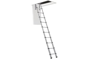 Zarges ZARTELOFT288 2.88 m Loftmaster Telescopic Ladder - Silver