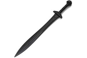 Playwell Artes Marciales Negro Polipropileno plástico Gladius Entrenamiento Espada - V2