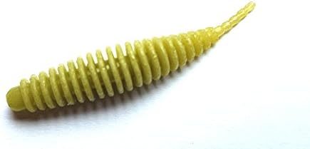 T Fishup Cheese Flavour Softbait for Trout and Bass in 65 mm – colour: light olive
