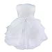 TiaoBug Baby Girls Party Dress Princess Organza Ruffle Wedding Bridesmaid Pageant Dresses White 12-18 Months