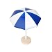 Produktbild MagiDeal Miniatur Sonnenschirm Fee Garten Bonsai Handwerk Garten Mini Landschaft DIY Dekor - Blau, L