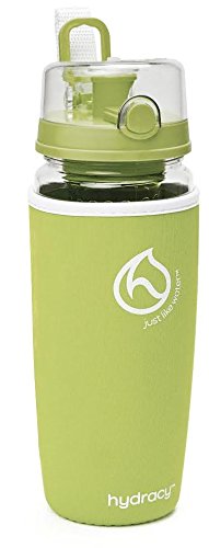 Hydracy Trinkflasche für Fruchtschorlen (1Liter) in verschiedenen Farben, mit langem Infuser und Isolierhülle – 100% dicht und perfekt für Sport & Freizeit - 2