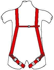 Vollkörper Auffanggurt mit Verbindung am Gesäß - 3