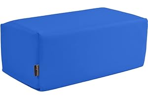 Pader Medi Tech Orthopädisches Entlastungskissen, Positurkissen 50x25x20cm I Bandscheibenkissen, Stufenkissen, Lagerungskissen für Beine mit festem Schaumkern (30 Eisblau)