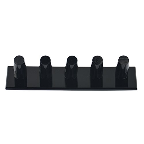Gazechimp 1-5 Fingerring Anzeige Schmuckständer Acryl Ständer Schmuckständer Display Schwarz Vitrine - 6