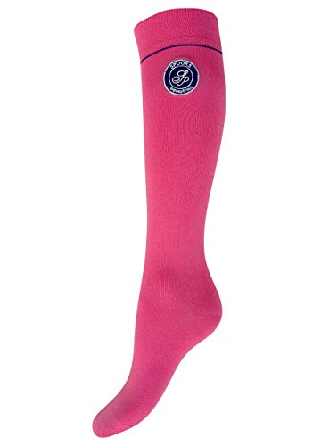 SPOOKS chaussettes d'équitation pour dames, filles, enfants, bas chaussette unisexe - Sox Julie Onesize 37-41 pink/navy