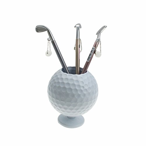 Preisvergleich Produktbild Crestgolf Stifthalter mit Golfbällen, Golfschlägern, Schwarze Tinte