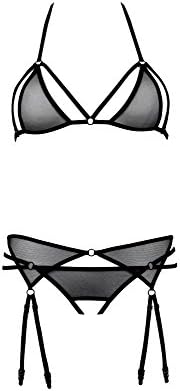 Belveris-Women's Underwear Set -  Black - M