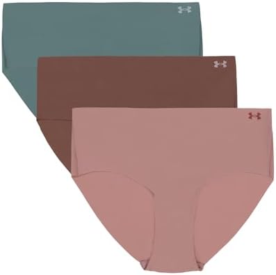 Under Armour Confezione da 3 Slip Hipster da Donna Pure Stretch – Invisibili, Senza Cuciture, Non Lascia segni, Ultraleggeri, Comfort Tutto Il Giorno