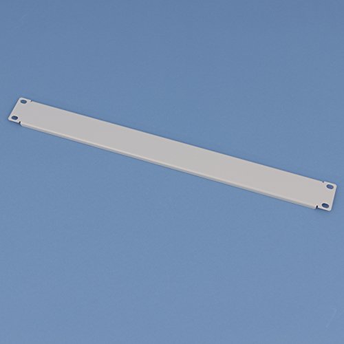 1HE Blindpanel / Blindplatte / Abdeckung für Netzwerkschrank 19″ Farbe RAL 7035 - 2