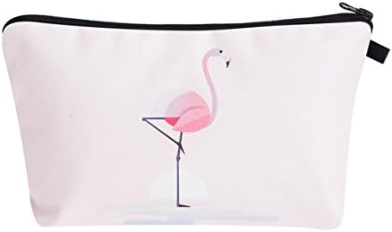 Women Make Up Bag, Polemax Girls Flamingo Printed Toiletry Cosmetics Wash Pouch Coin Purse Pencil Case (Flamingo)