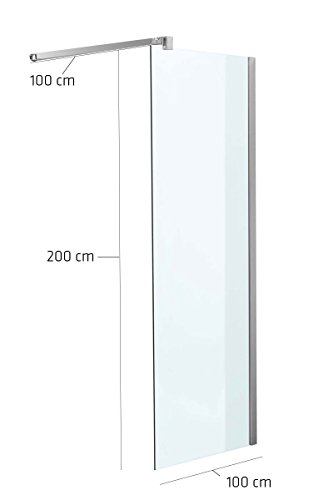 Preisvergleich Produktbild Duschabtrennung 100x200x100cm rechteckig klarglas