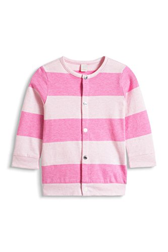ESPRIT Baby Girls' Striped Long Sleeve Sweatshirt Pink Rosa (PINK 670) 0-3 Months