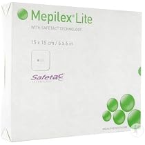 Soft Foam Dressings Lite - 15cm x 15cm (x5) : Amazon.co.uk: Health