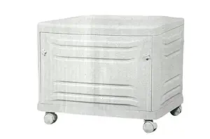 Shreya Battery Trolley Inverter Landscape Battery Trolley with Wheels for Dauble Battery Home Color White