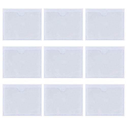 Preisvergleich Produktbild Parkausweishalter - 10 Stück Transparente selbstklebende Ticket- und Geldschein-Halterungen für Windschutzscheibe, Aufkleber für Autos, Ausweis, Wohnmobil-Windschutzscheibe