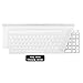 Produktbild OFNMD Ladeversion Drahtlose Maus Tastatur Set Laptop Spiel Ultradünne leise tragbare Tablet Smart TV Set Top Box, QWERTY Tastatur (Farbe : Ivory White Keyboard)