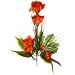 Produktbild Rosen-Amaryllis Gesteck, 11 Blüten, 80 cm x 60 cm - Orange (künstlich)