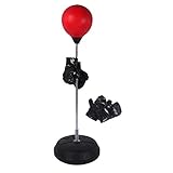 DENNY Boxing Punch Bag Ball Set With Gloves Free Standing Play Toy Kids Xmas Gift
