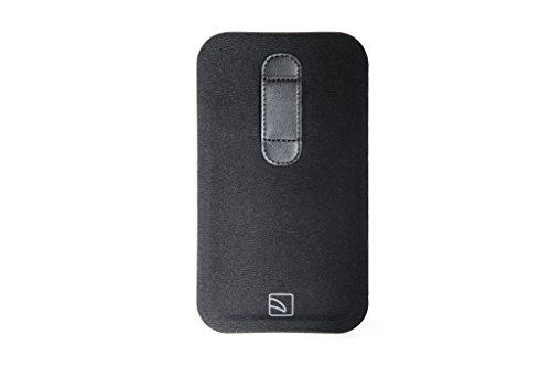 Tucano Liscio Pouch Custodia Universale per Smartphone, Taglia L, Nero