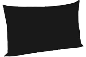 Fleuresse Colours Kissenbezug, Mako Satin, Schwarz, 40 x 60 cm