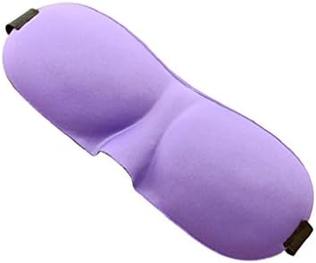 Birdsound 3D Memory Foam Padded Blindfold Rest Eye Mask Cover Sleeping Aid Eyepatch (Purple)