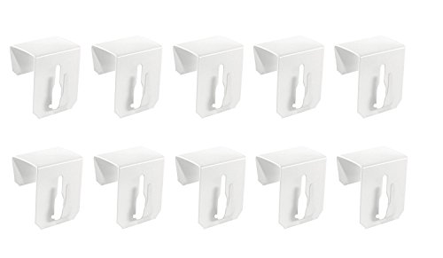 10x Fensterhaken Dekohaken Fensterclip für Fensterdekoration Weiß 20-23mm - 4