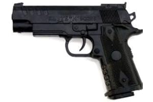 ‎NICK AND BEN Nick and Ben Sof-Air Waffe Schwarz 6mm Munition Kugeln Set Waffe Spielzeug-Pistole Spielzeug-Waffe Federdruck 0.5Joule