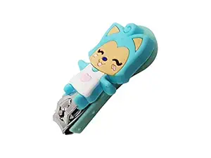 Inaaya Newly Designed Cartoon Shape Nail Cutter for Kids Boys and Girls, Blue, 15 Gram, Pack of 1