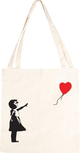 Banksy Balloon Girl Cotton Tote Bag