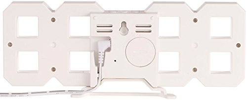 Lunartec Große Digital-LED-Tisch- & Wanduhr, 7 Segmente, dimmbar, Wecker, 21 cm - 7