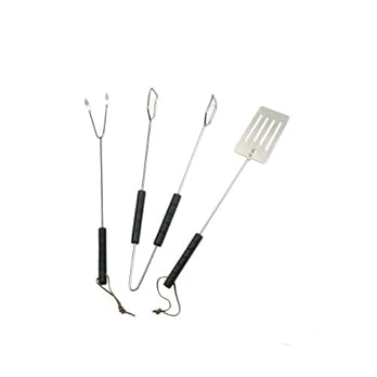 Landmann 0101 Werkzeug Set Grillzubehr Barbecuegrill Zubehr Set 380 Mm