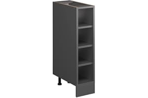 ‎VICCO Vicco Küchenregal R-Line, Anthrazit/Anthrazit, 20 cm ohne Arbeitsplatte