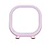 Produktbild XIAHE Kreative LED Kosmetikspiegel Bluetooth Audio Beauty Beauty Spiegel Home Schlafzimmer Dressing Licht Spiegel Sound Multifunktionaler Klappspiegel (Farbe : Pink)