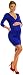 Happy Mama. Women's Maternity Jersey Tulip Dress Easy Breastfeeding S-4XL. 236p (Royal Blue, 10)