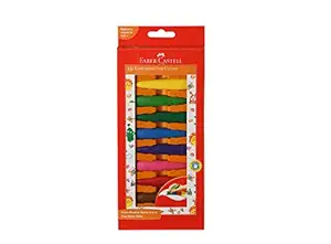 Faber-Castell Kindergarten Grip Crayons - Pack of 10 (Assorted)