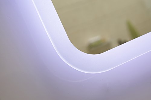 modernes Lichtspiegel Wandspiegel Badspiegel GS045N mit LED-Beleuchtung Tageslichtweiß IP44 (40 x 60cm) - 5