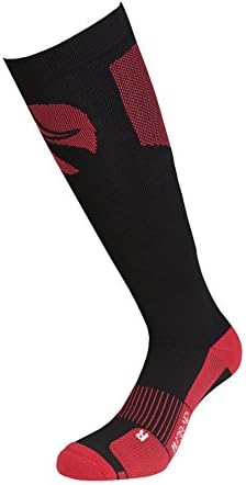 Coreevo - Compression long sock FULL PERFORMANCE Running/Trail Running, Black/Red, L 43/46