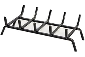 ARTIGIAN FERRO Brucialegna per Camino in Ferro 5 Barre 37x31x15hcm - PORTALEGNA