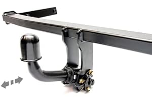 ERKIC AUTO-HAK Gancio di traino completo estraibile orizzontale compatibile con Suzuki Jimny 09.1998-2017 + universale kit elettrico 7 poli