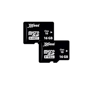 Xccess 16GB Memory Card,16GB Micro SD Card,Class 10,Fast Speed for Smartphones, Tablets and Other Micro Slots with Data Transfer(Pack of 02)