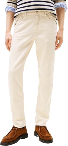 Tommy Hilfiger Uomo Jeans Denton Straight Fit, Avorio (Muslin), 36W/32L