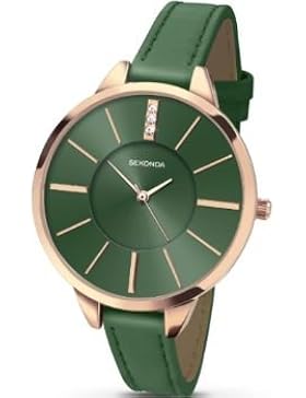 Ladies Sekonda Editions green strap watch 2249