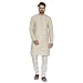 irin Ethnic Linen Cotton Self Design Kurta And White Churidar For Men RS.1399.00