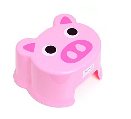 Umiwe(TM) Lovely Small Cartoon Animal Children Anti-skid Stool / Non-Slip Stool / Bathroom Stool / Feet Stool -Pink Piggy With Umiwe Accessory Peeler