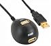 Produktbild InLine 34651 USB 2.0 Verlängerung, Stecker auf Buchse, Typ A, mit Standfuss, 1m schwarz